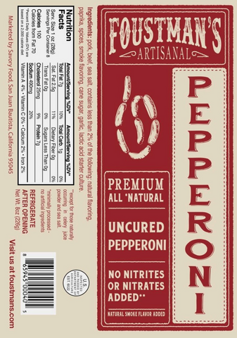 Pepperoni Uncured Salami