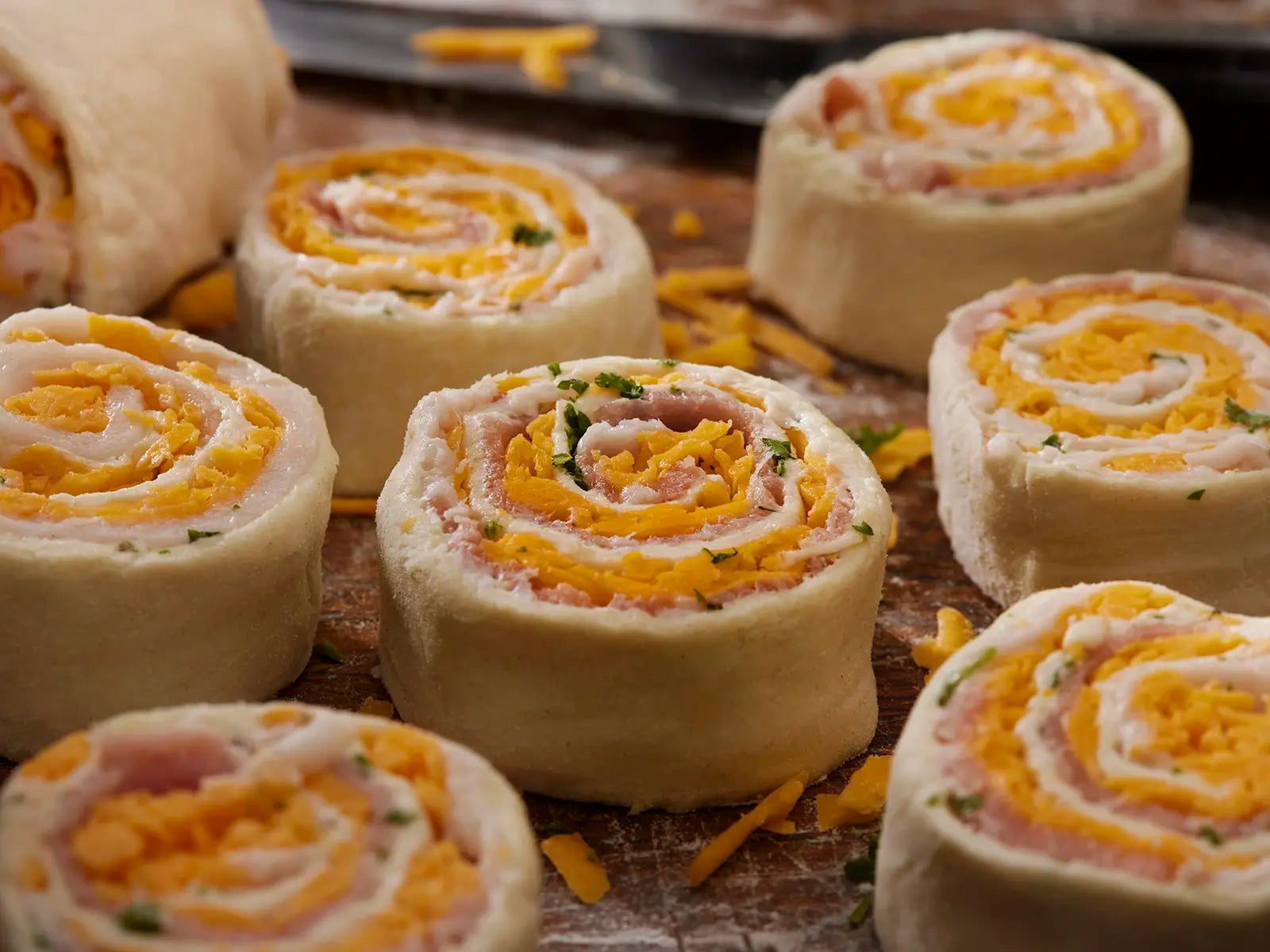 Padow's Country Ham & Cheese Pinwheels Recipe - Padow's Hams