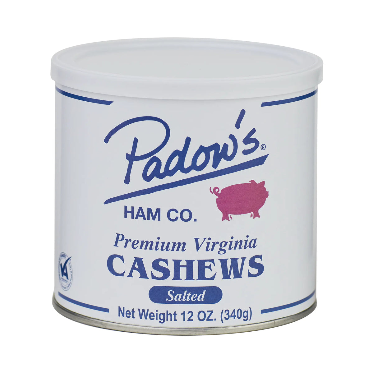 Padow&#39;s Premium Virginia Salted Cashews 12 oz