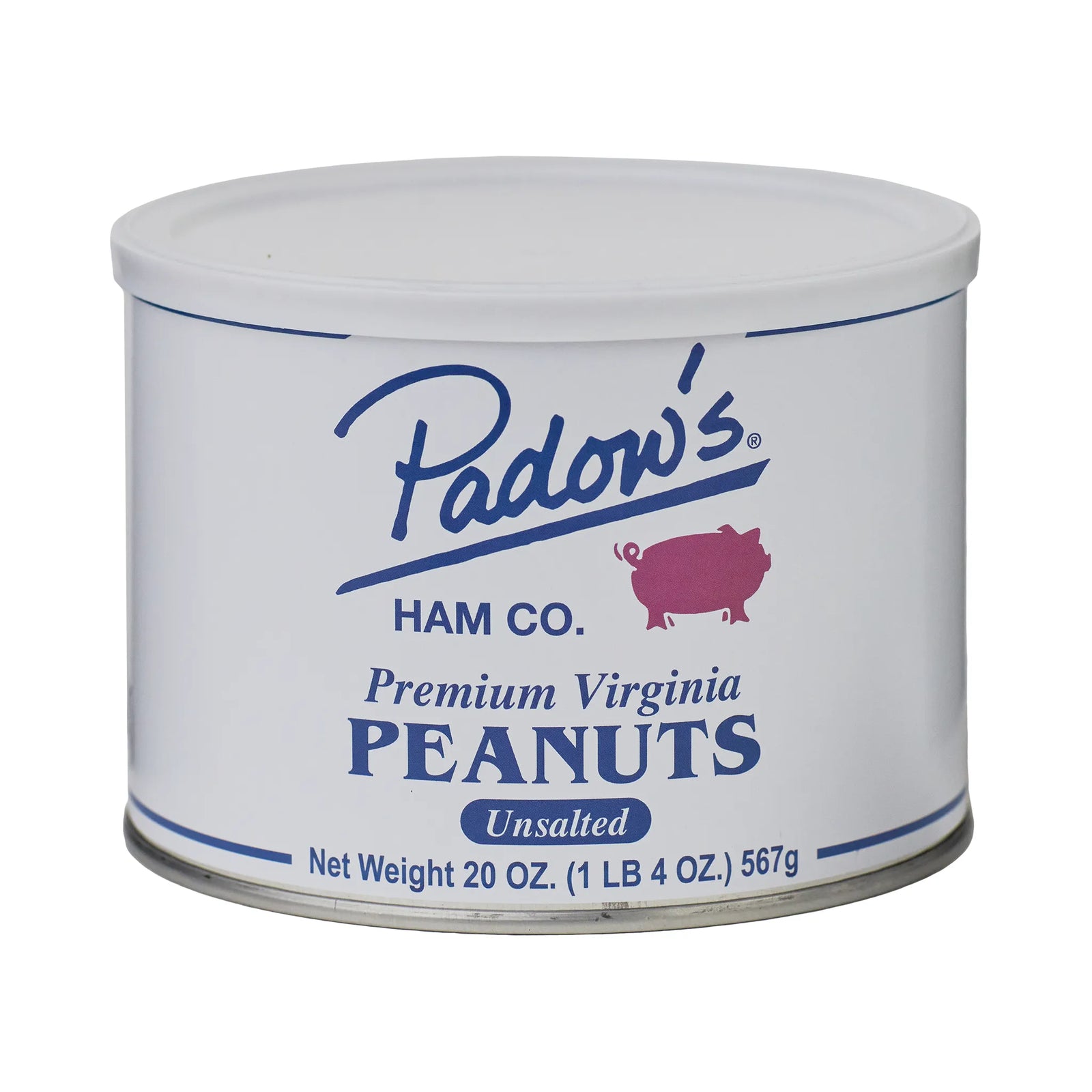 Padow's Premium Virginia Peanuts Unsalted 20 oz