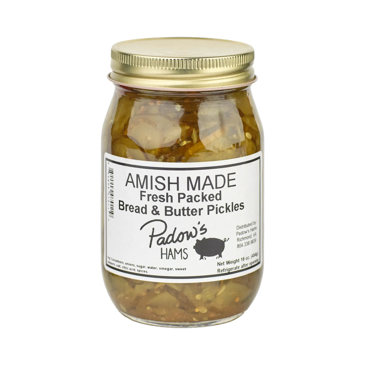 Padow&#39;s Amish Made Fresh Packed Bread &amp; Butter Pickles